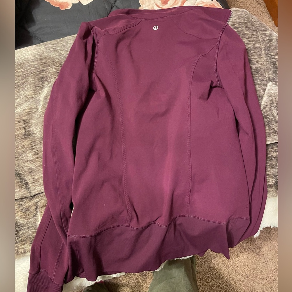 Lululemon nice asana purple zip up sweater jacket - Picture 5 of 16